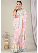 Cotton  Multi Colour Daily Wear Printed Saree